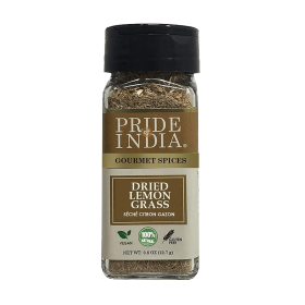 Pride of India | Lemongrass Fine Cut & Sifted 0.8 oz (22.7 gm) Small Dual Sifter Bottle | Ideal for Cooking & Drinks | Perfect seasoning for Soup